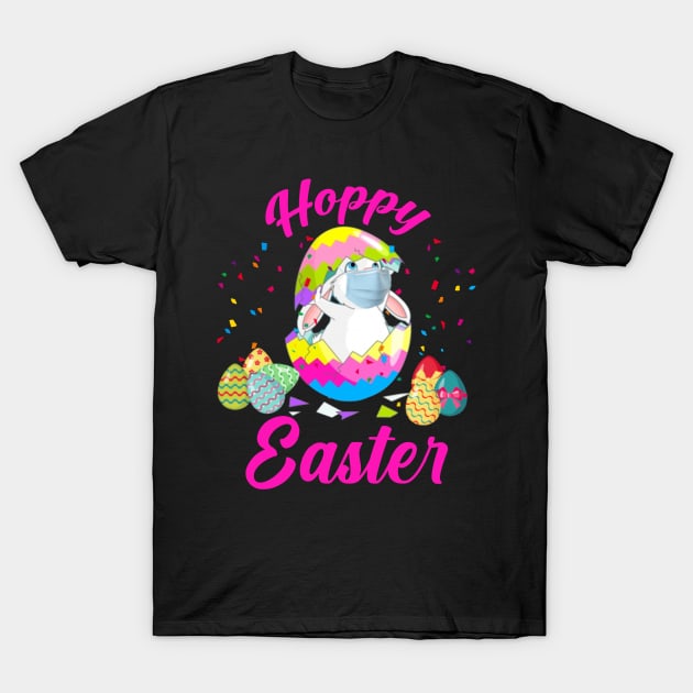 Easter Day Bunny Hoppy Easter Cute Easter Day Egg Bunny T-Shirt by bladshop